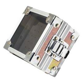 Estuche Portabrocas para Uñas, 25 Agujeros, Cubierta Abatible Transparente, Caja de Almacenamiento de Brocas para Uñas a Prueba de Polvo, 25 Agujeros, Broca para Uñas (Color brillante)