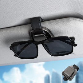 KAFANLIN Metal Sun Visor Glasses Holder for Vehicles Car Truck Tan SUV Sunglasses Mount Attachment Visor Sunglasses Holder Clip Metal Car Glasses Holder Eyeglass