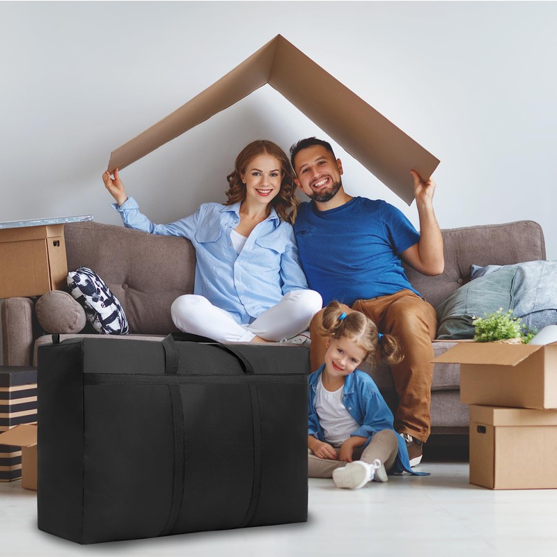 Pack of 2 100L Super Large Storage Bags, 600D Oxford