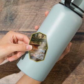 Die Cut Sticker Sedona, Arizona, Oak Creek Canyon, River Rocks, Vinyl Sticker, (Waterproof Decal for Cars, Water Bottles, Laptops, Coolers), Large