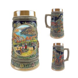 OktoberfestHaus 'Herbst' (Fall) 0.55 L Stein - German Gift for Men, Collectible Beer Stein (#3/4) - Perfect for Beer Lovers