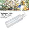 Clear Plastic Pump Bottle Dispenser Empty Refillable Massage Oil Bottle