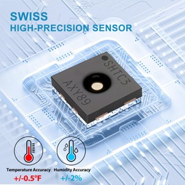 Indoor Outdoor Thermometer Wireless Weather Station, Internal External Thermometer Hygrometer, Home Batteryoperated Temperature Humiditymonitors330 Feet (About 100 Meters) Backlight Display