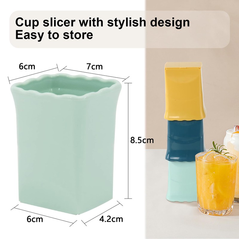 4 PCS Cup Slicer, Stainless Steel Egg Stainless, Strawberry Slicer,