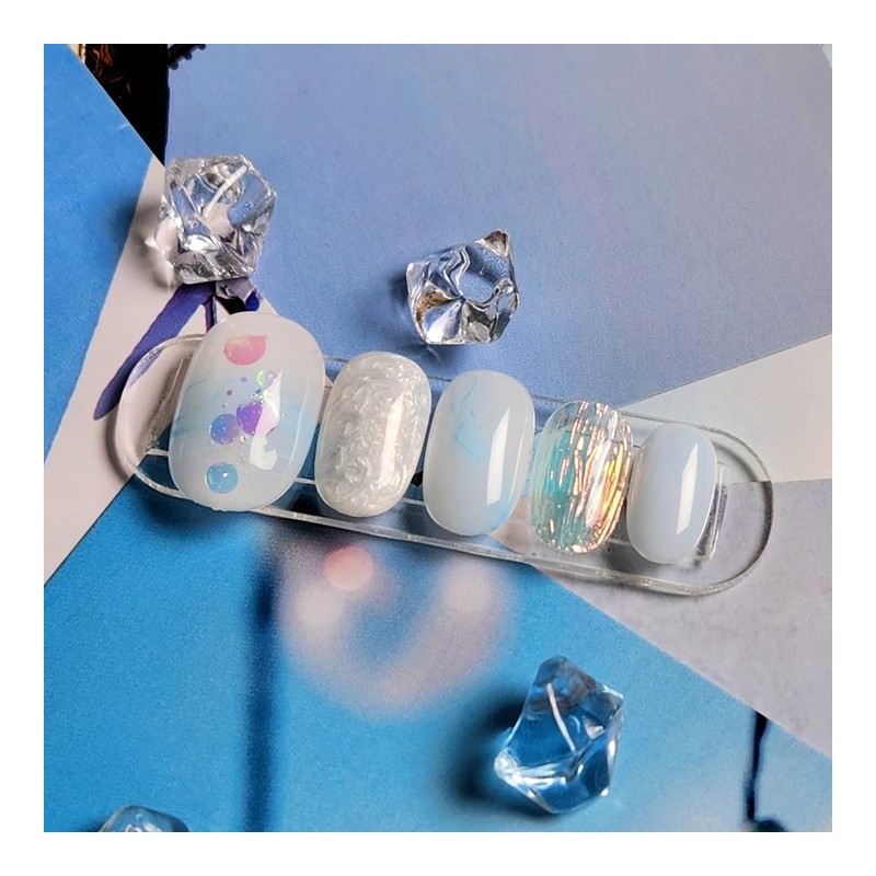 Splash Nail Tips - Coffin Egg / 물보라 네일팁 -