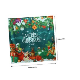 ORFOFE Vinyl PVC Table Cover Oilproof Waterproof Tablecloth for Christmas Birthday Party Table