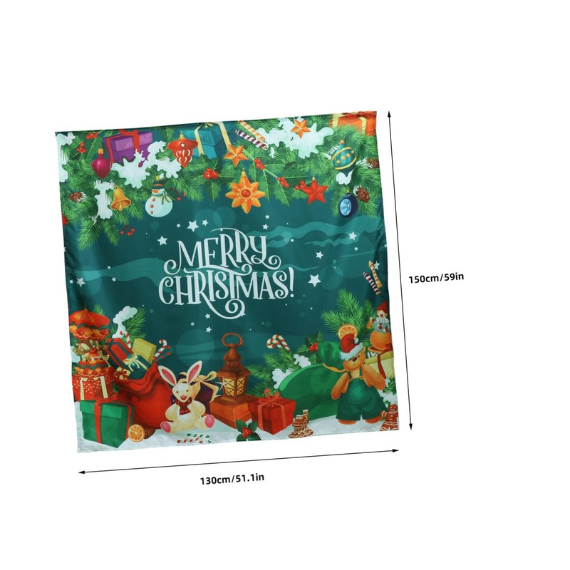 ORFOFE Vinyl PVC Table Cover Oilproof Waterproof Tablecloth for Christmas
