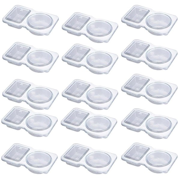 Nicear 15 Stück Doppelte Gewürzbehälter Mit Deckeln Doppelter Fach Gewürzbehälter