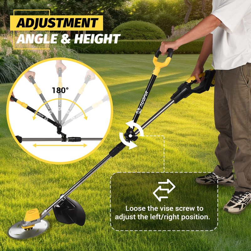 Weed Eater Handle, Ergonomic String Trimmer Handle with Adjustable Shoulder