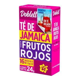 Té Doblett Jamaica Frutos Rojos 16 Bolsas 24g
