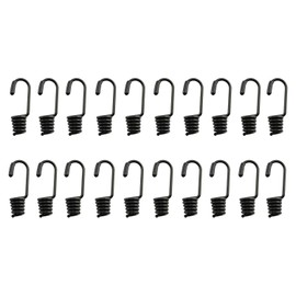 JCBIZ 10pcs Special Metal Hook Bungee Cords Spiral Wire Hooks for Shock Absorbing Elastic Band Strapping Rope