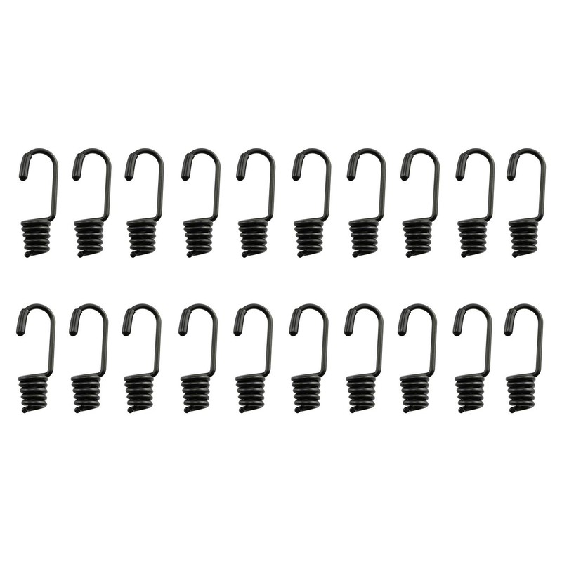 JCBIZ 10pcs Special Metal Hook Bungee Cords Spiral Wire Hooks