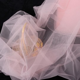HAVII 63" x 10Yards Light Pink Tulle Fabric Rolls Bolt for Tutu Tulle Skirt Wedding Arch Drapes Party Backdrop Decor DIY Sewing Crafts