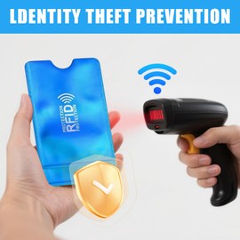 Pack of 20 RFID Blocker Card Case, Credit Card Case, NFC Protective Case EC Card, Bank Card Protector, Anti-Theft Wallets for Men and Women