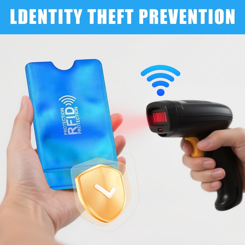 Pack of 20 RFID Blocker Card Case, Credit Card Case,