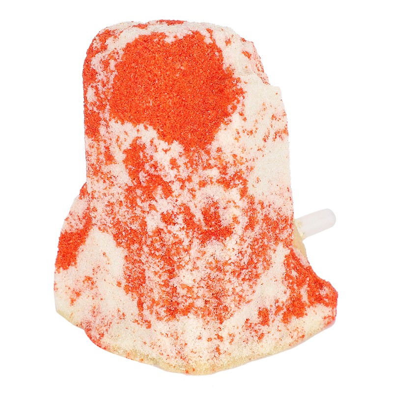White Red Aquarium Artificial Volcano Bubble Air Stone Fish Tank