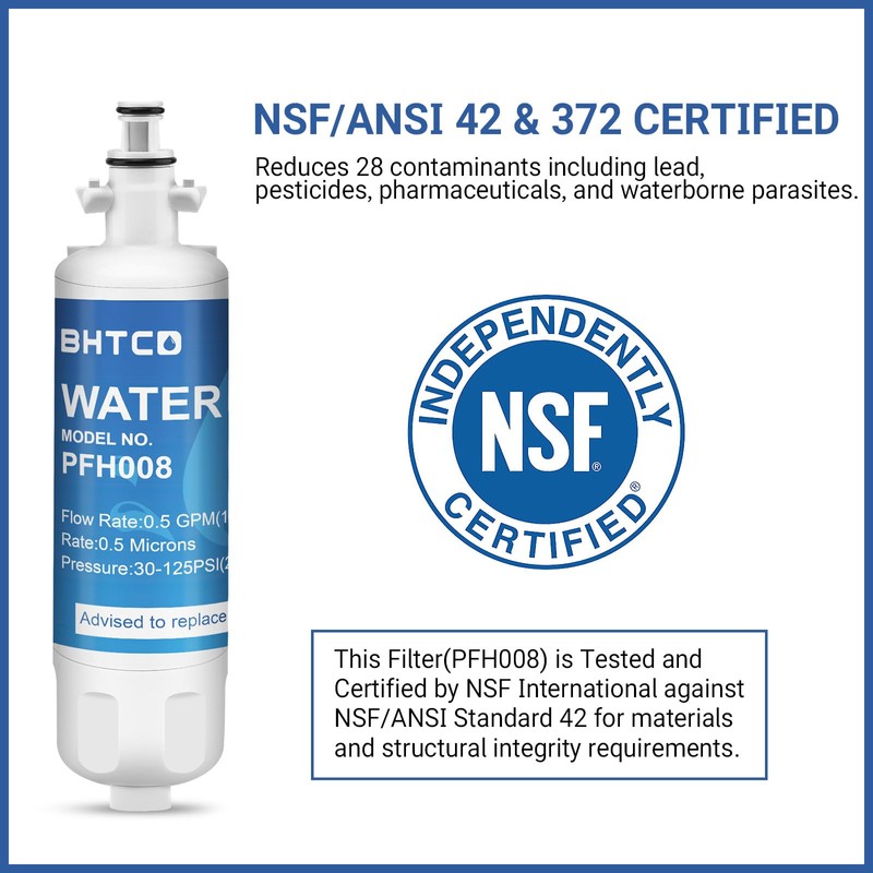 Refrigerator Water filter for LG LFXC24726S/D, LFXS29766S, LFX25991ST, LMXS27626S, LFX28978ST/W,
