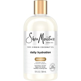 SHEA MOISTURE Daily Hydration Shampoo, Blanco, Coco, 384 Mililitro