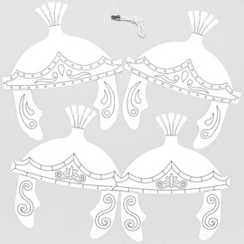 Baker Ross AT736 Roman Centurio Colour Helmets Pack of 8 for Kids Arts and Crafts Projects White Medium