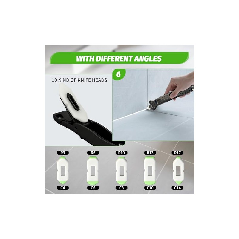Caulking Tool 6 in 1 Sealant Finishing Tool & Grout