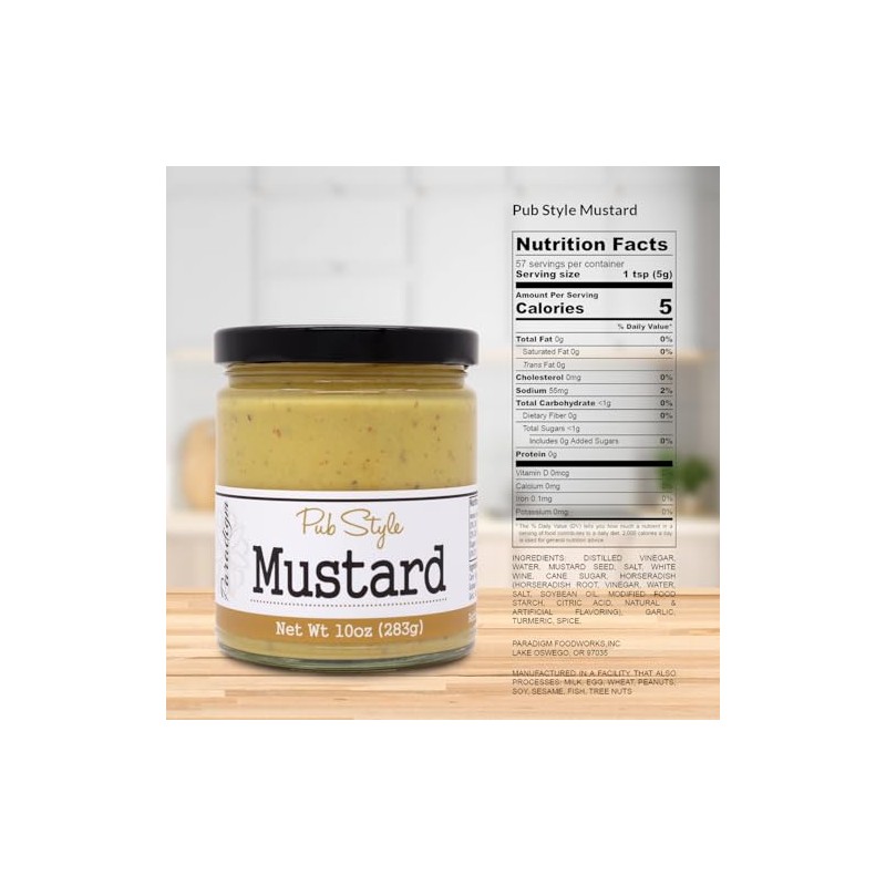 Paradigm Foodworks Pub Style Mustard, 10 Ounce