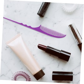 FRCOLOR 2pcs Hair Parting Comb Professional Pintail Comb for Women Gray Purple for Detangling Teasing All Hair Types