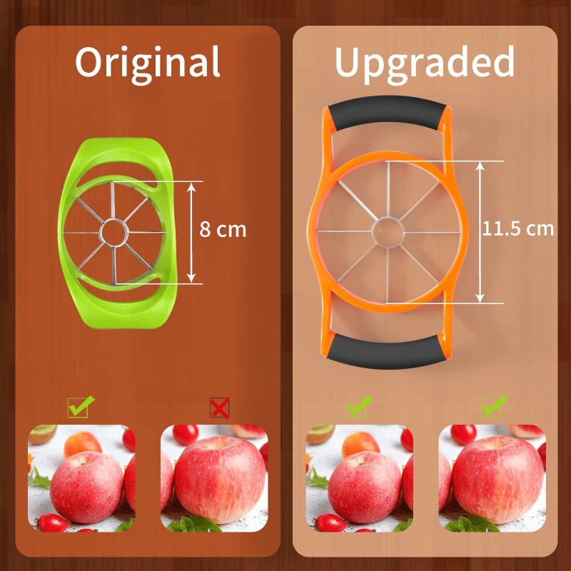 Newness 5.12 Inch Extra Large Apple Slicer, Heavy Duty Apple