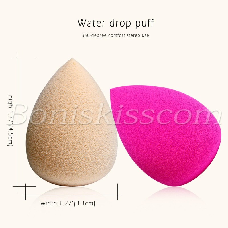 Corrector base crema mezcladora maquillaje belleza suave 5 piezas esponja