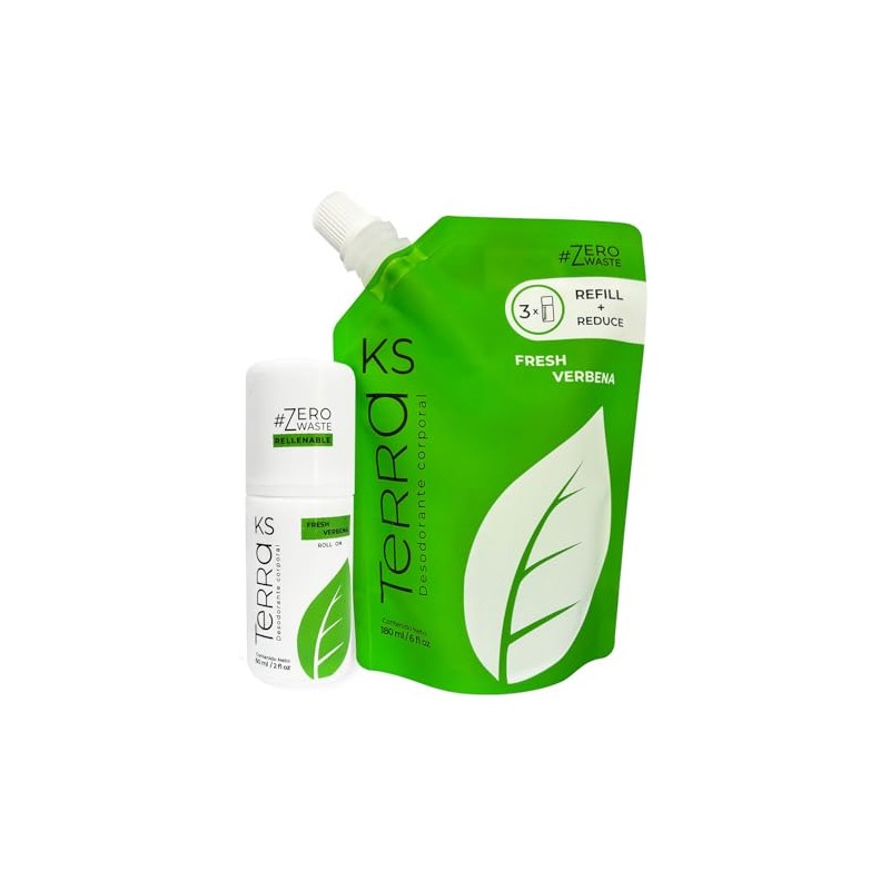 Desodorante Rellenable Fresh Verbena Roll on 60ml + Bolsa Refill