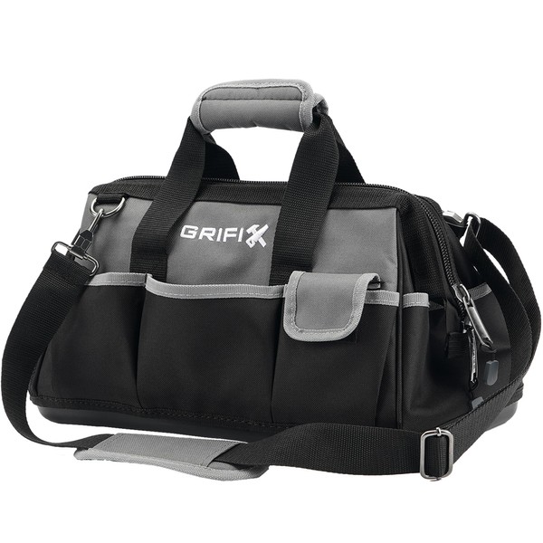 GRIFIX 16-inch Tool Bag, Portable Tool Box Organizer Storage, Wide