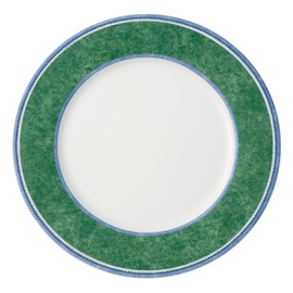 Villeroy & Boch Costa Dinner Plate, 10.5 in, White/Green/Blue