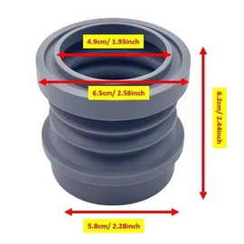 OYSTERBOY Food Grade Durable Silicone Bellows Single Dose Hopper Compatible with Lagom Mini Coffee Grinder for Zero Rentention Pure Flavor