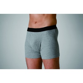 Teijin Frontier High Performance Absorbent Boxer Shorts, Relaxed, Heather Gray, M Size