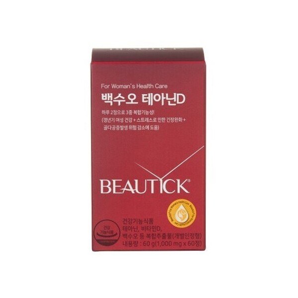 [AK Bundang Branch] Expiration date 24.04 [Dongwon] Beauty Baeksoo Theanine D (1000mg / [AK분당점] 유통기한 24.04[동원] 뷰틱 백수오 테아닌D (1000mg X 60정), 단일상품 `1097135216`