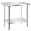 KUARBARR Stainless Steel Table 24 x 30 Inch, Commercial Stainless