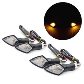 SFONIA 4pcs Motorcycle Indicator Light 12V 10LED Indicator Lights Motorcycle Indicator Light Waterproof Universal Scooter Quad Cruiser Off Road