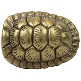 BELTINGER Belt Buckle Turtle Tank 4.0 cm Buckle Interchangeable Buckle Belt Buckle 40 mm Solid Change Belt up to 4 cm, Old Brass