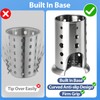 304 Stainless Steel Utensil Holder Drying Cup 2 Pack, 6