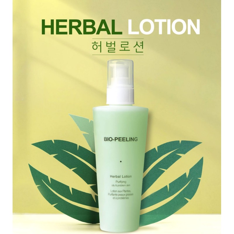 Bio peeling herbal lotion problematic skin toner 200ml + trial