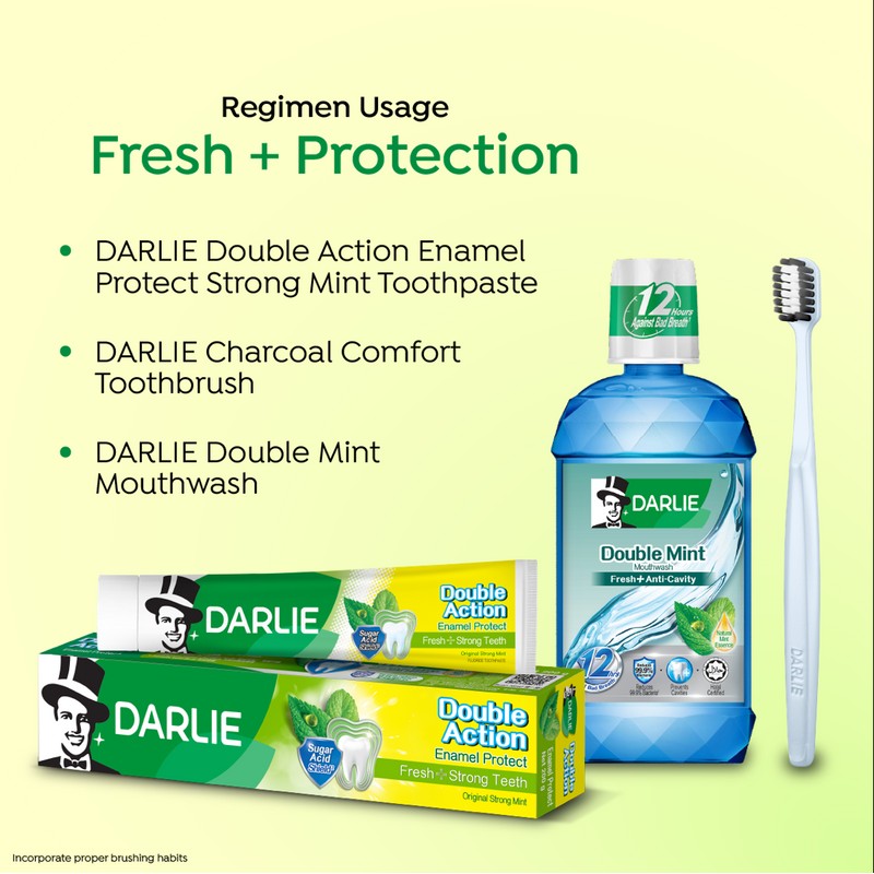 Darlie [Value Bundle] DARLIE Double Action Freshness Toothpaste (assorted) 250g/200g/180g/160g