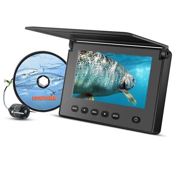 LUCKYLAKER Fish Finder, Underwater Camera, Fishfinder, Portable, Fishfinder, Boat Fishfinder, Infrared LED Included, Night Fishing