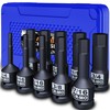 Aiourx 1/2" Drive Master Impact Hex Bit Socket Set, SAE,