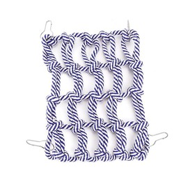 Little Friends Cargo Net Climber Toy Blue for Small Rodents Rats Mice Hamsters Gerbils Climbing Cage Accessory 32 x 25 x 7 cm