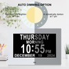 Johnziny Digital Day Clock 7 Inch,Calendar Clock,Dementia Clocks for Seniors,