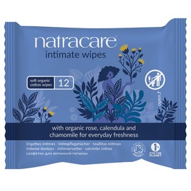 Natracare Intimate Care Wipes Pack of 12 (2 x 12 Pieces)