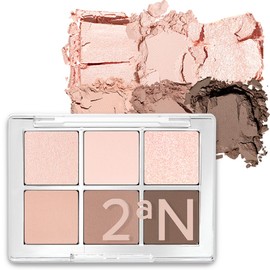 2aN Official Eye Shadow Palette, BETTER ME EYE PALETTE 06 Steady Summer Soft Mute, New Package, Happiness Makeup, Bubble, Peach Skin, Korean Idol