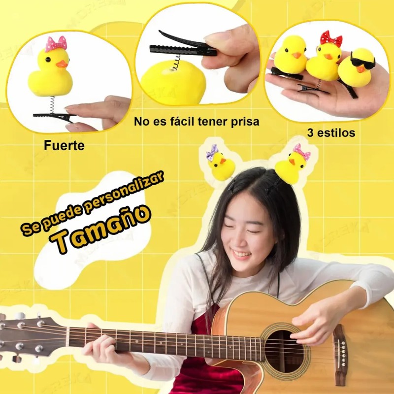 100 Pzas Patitos Con Horquilla O Pollitos Broche Accesorio