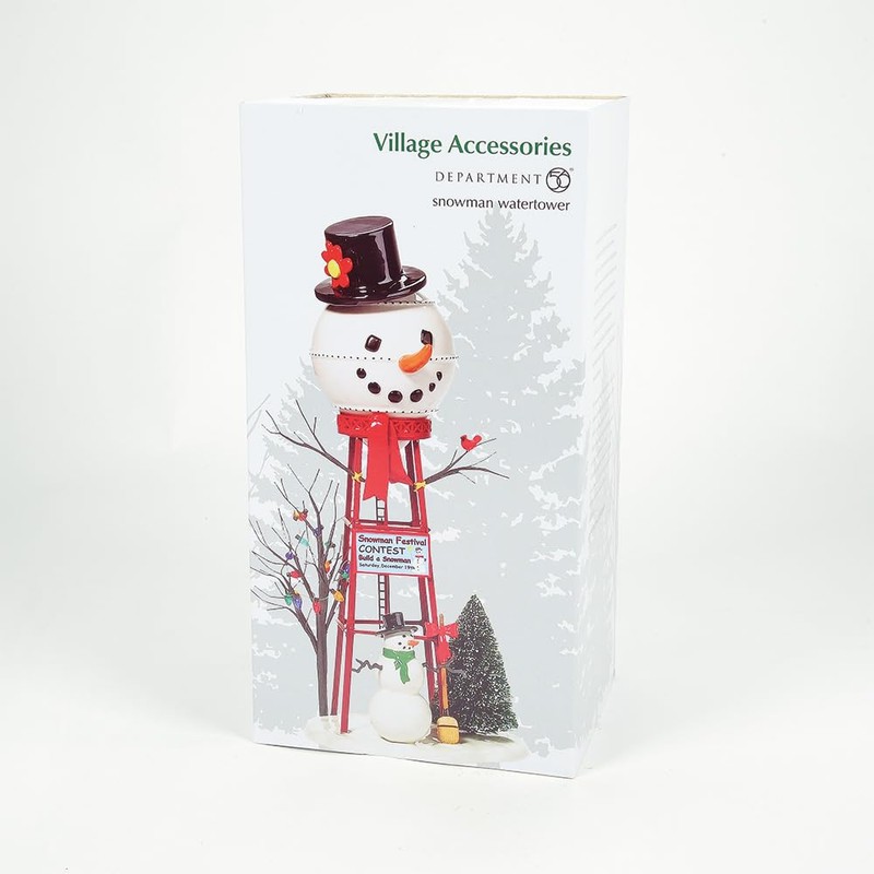 Department 56 Accesorios para Villages Snowman Watertower - Figura Accesorio