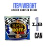 Lubricant Grease Superkote 2000 Multipurpose/Lithium Complex/Lubricant/EP/High Temp/Industry/Automotive/Blue Grease / 1lb