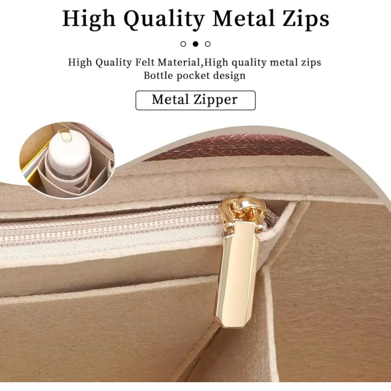 Longchamp 롱샹 르 플리지 L 백용 펠트 지갑 정리함 삽입물